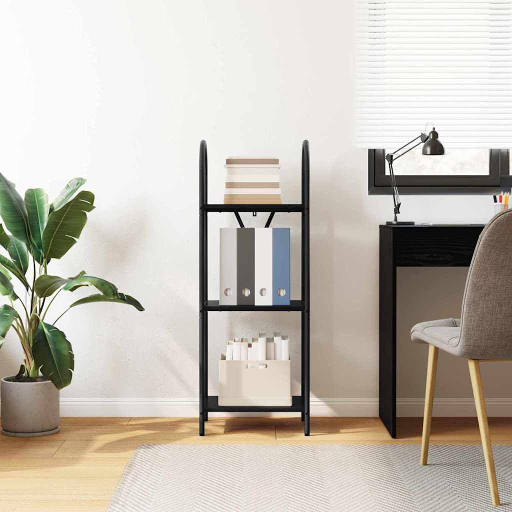 vidaXL Ράφι Βιβλίων Μαύρη δρυς 40 x 30 x 109 εκ Επεξεργασμένο ξύλο