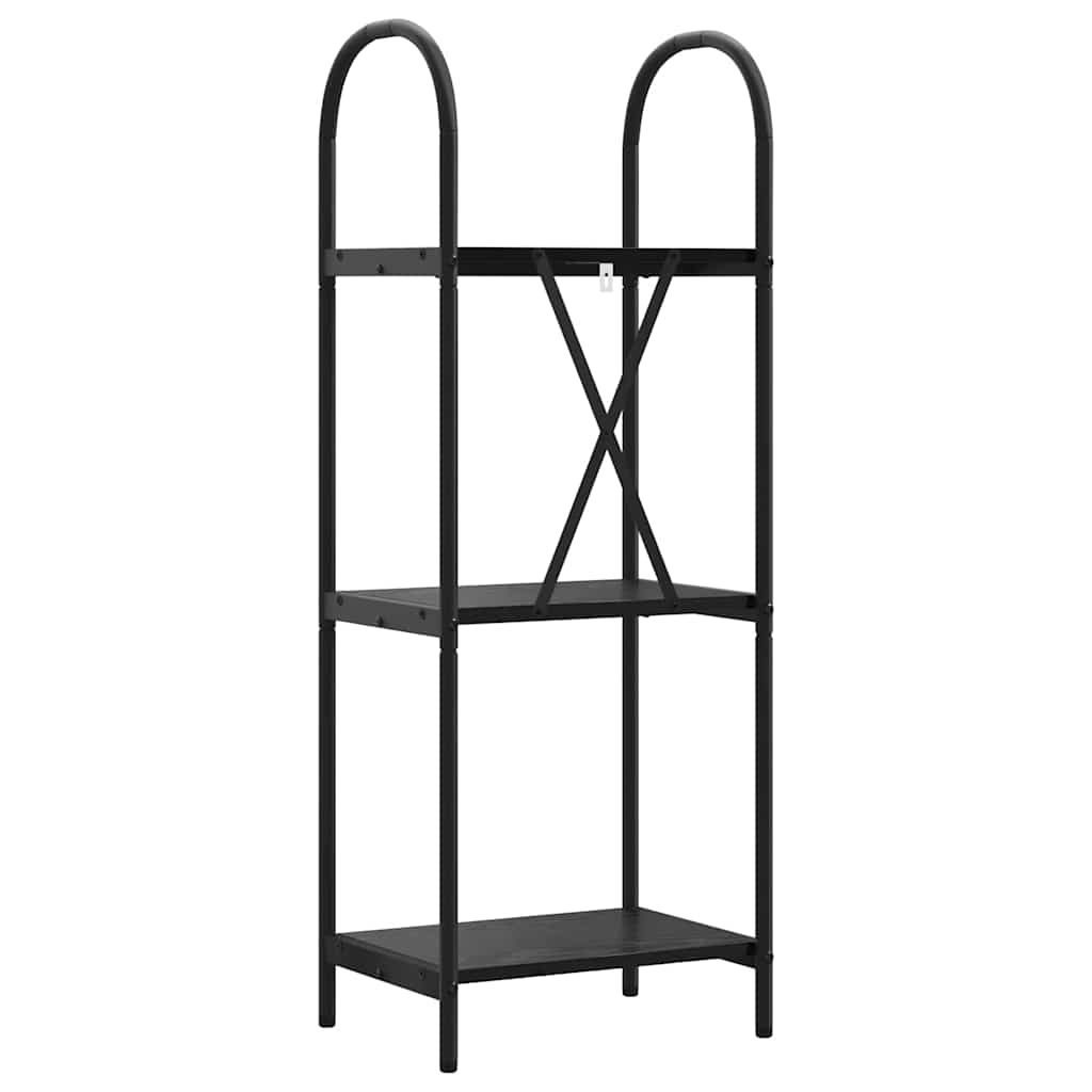 vidaXL Ράφι Βιβλίων Μαύρη δρυς 40 x 30 x 109 εκ Επεξεργασμένο ξύλο