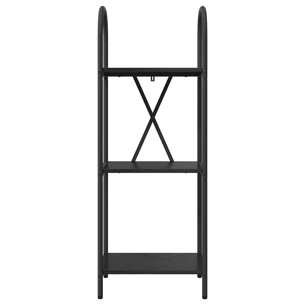 vidaXL Ράφι Βιβλίων Μαύρη δρυς 40 x 30 x 109 εκ Επεξεργασμένο ξύλο