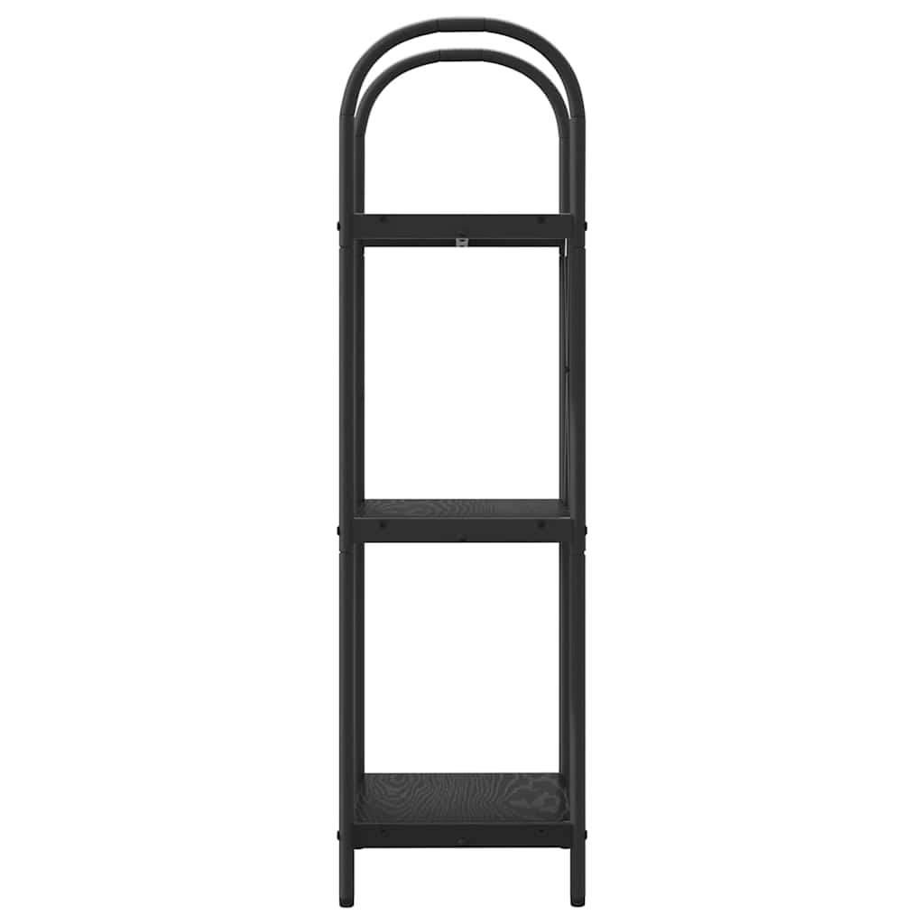 vidaXL Ράφι Βιβλίων Μαύρη δρυς 40 x 30 x 109 εκ Επεξεργασμένο ξύλο