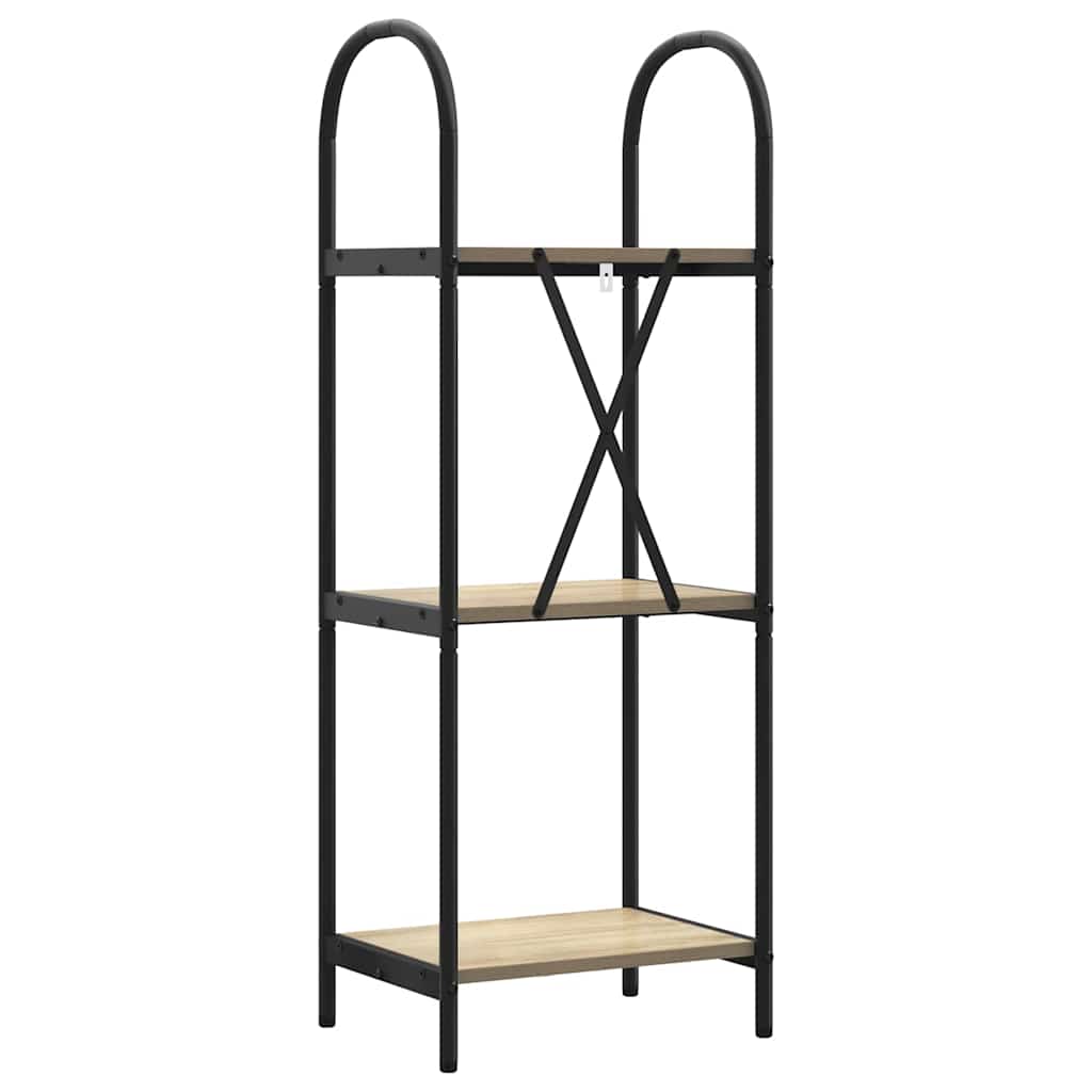 vidaXL Ράφι Βιβλίων Sonoma Δρυς 40 x 30 x 109 εκ Επεξεργασμένο ξύλο