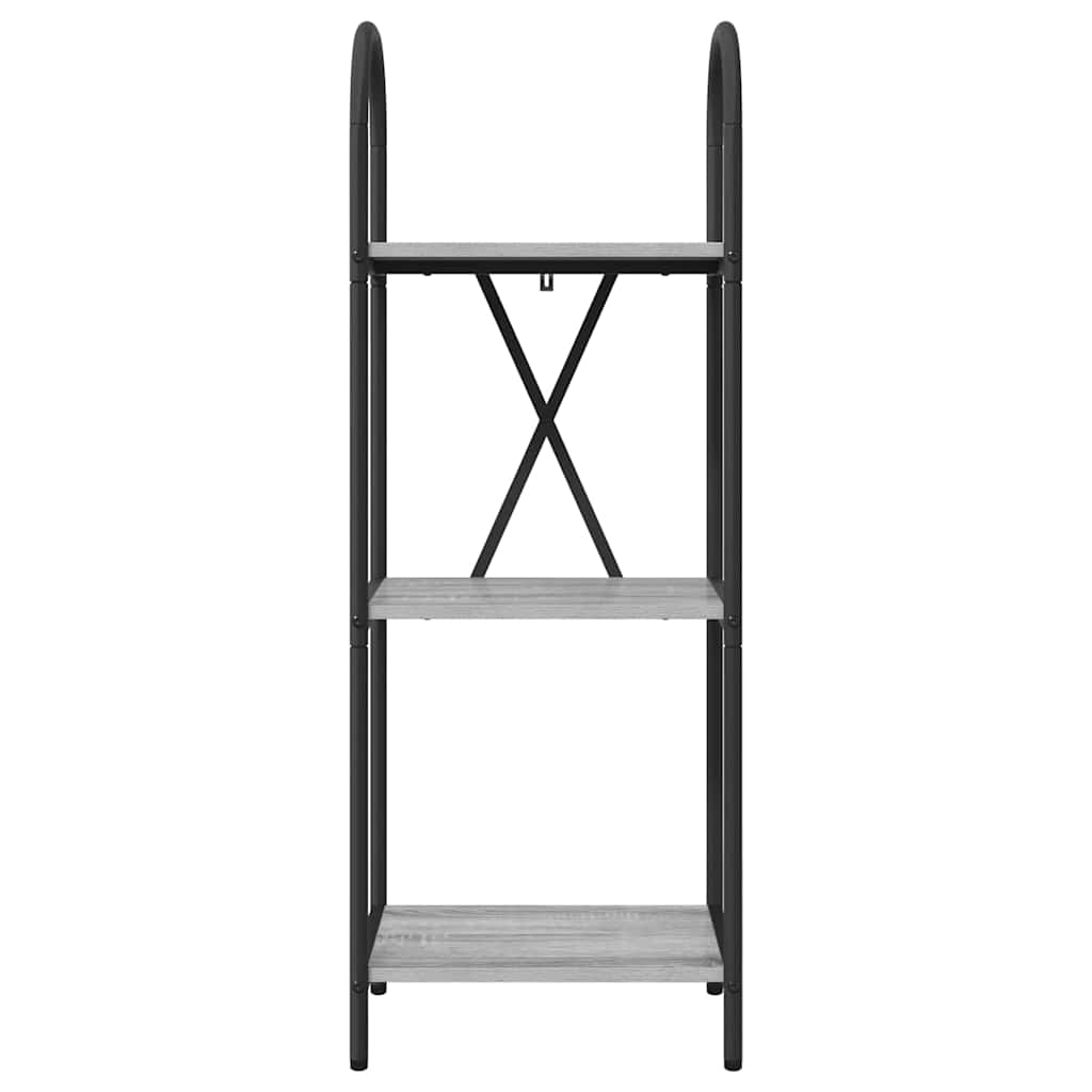 vidaXL Ράφι Βιβλίων Γκρι sonoma 40 x 30 x 109 εκ Επεξεργασμένο ξύλο