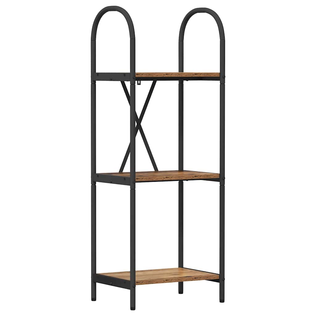 vidaXL Ράφι Βιβλίων Παλαιό ξύλο 40 x 30 x 109 εκ Επεξεργασμένο ξύλο