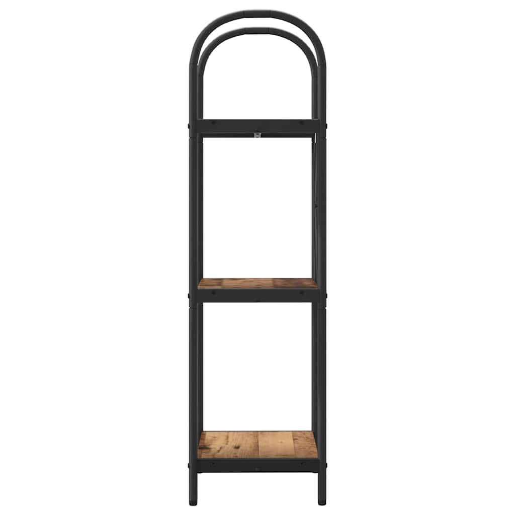 vidaXL Ράφι Βιβλίων Παλαιό ξύλο 40 x 30 x 109 εκ Επεξεργασμένο ξύλο