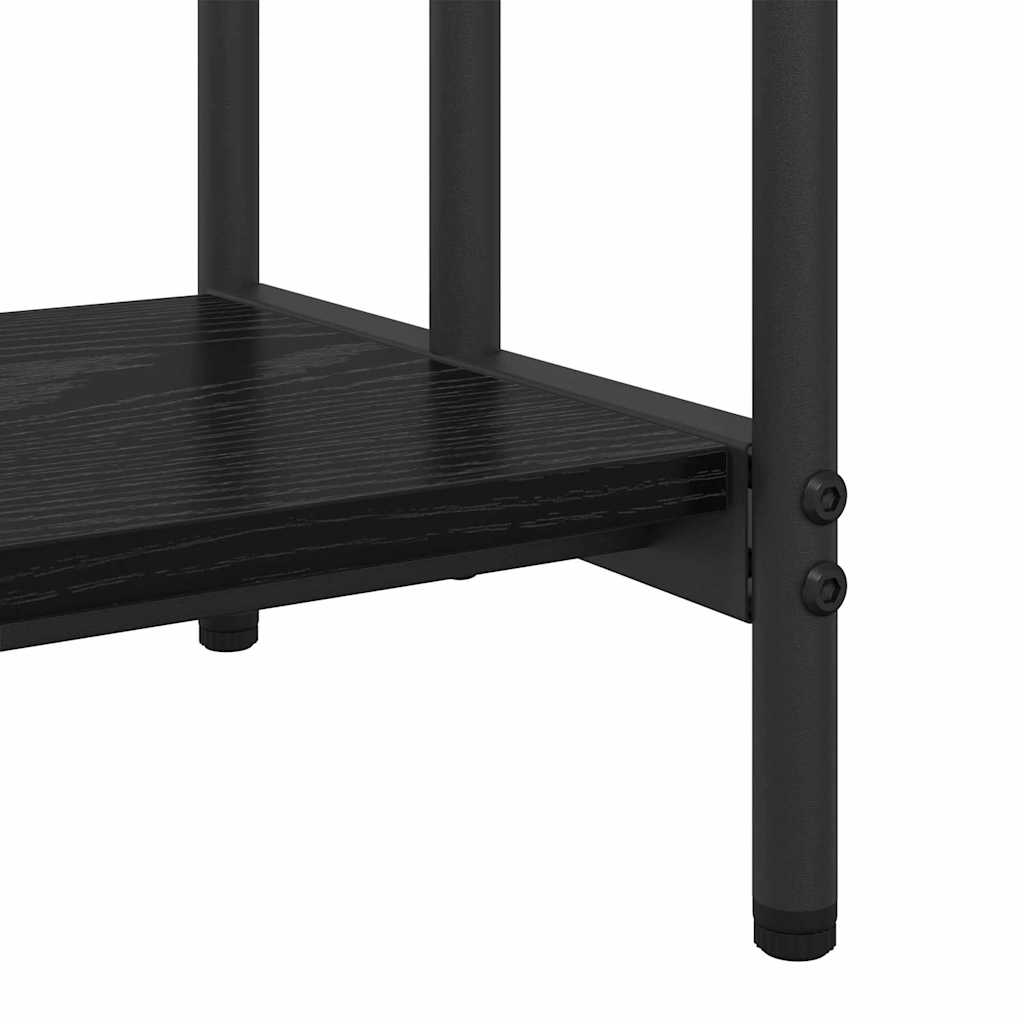 vidaXL Ράφι Ρούχων Μαύρη δρυς 60 x 30 x 100.5 εκ Επεξεργασμένο ξύλο