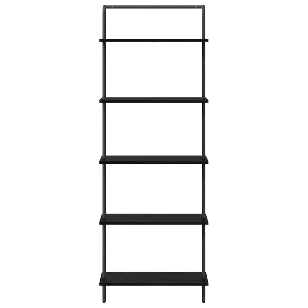 vidaXL Ράφι Βιβλίων Μαύρη δρυς 60 x 24 x 168 εκ. Επεξεργασμένο ξύλο