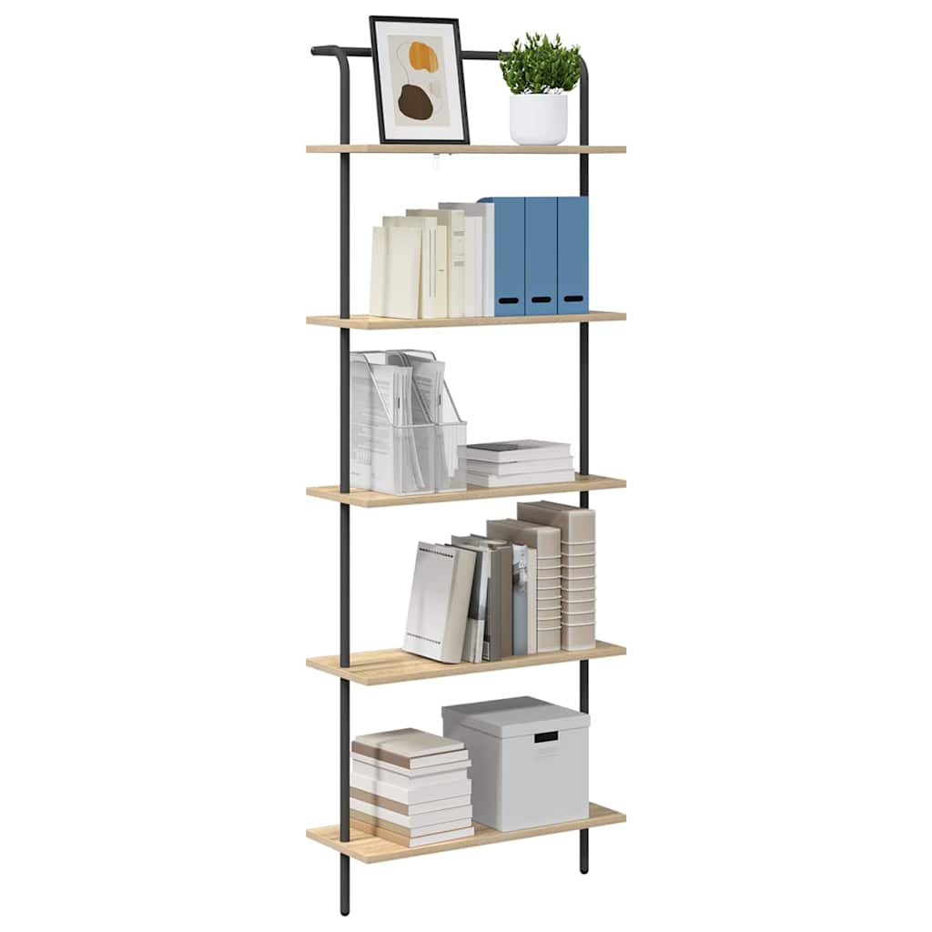 vidaXL Ράφι Βιβλίων Sonoma Δρυς 60 x 24 x 168 εκ. Επεξεργασμένο ξύλο