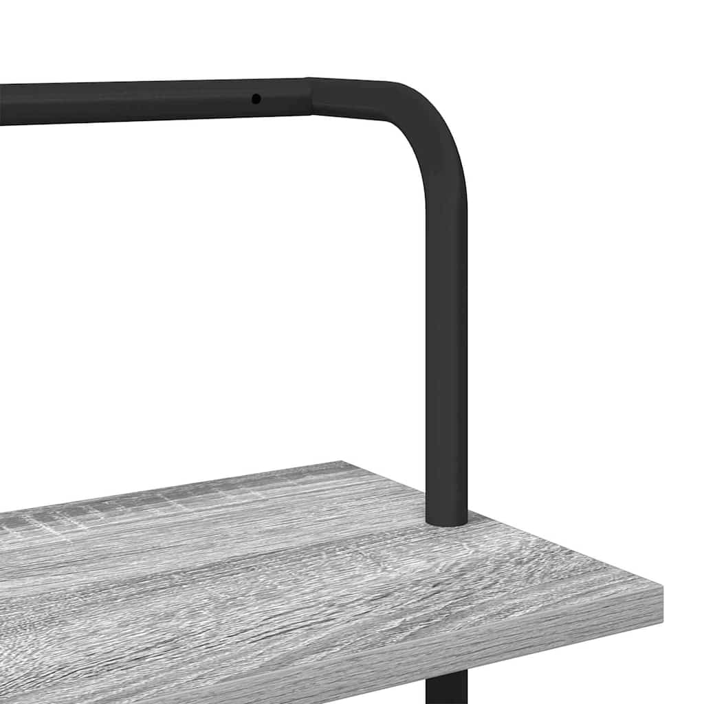 vidaXL Ράφι Βιβλίων Γκρι sonoma 60 x 24 x 168 εκ. Επεξεργασμένο ξύλο