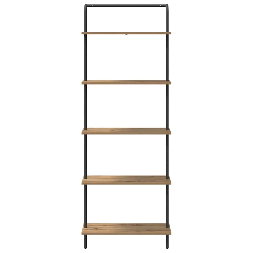 vidaXL Ράφι Βιβλίων artisan δρυς 60 x 24 x 168 εκ. Επεξεργασμένο ξύλο