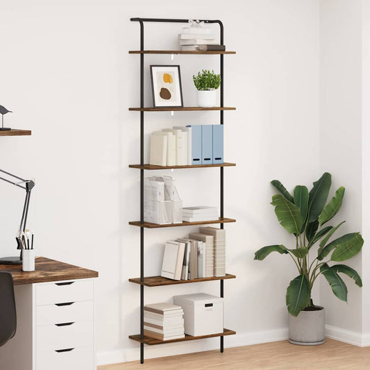 vidaXL Ράφι Βιβλίων 6 επιπέδων 60 x 24 x 203 εκ Επεξεργασμένο ξύλο