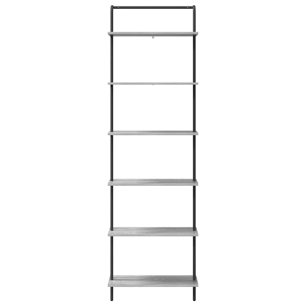 vidaXL Ράφι Βιβλίων Γκρι sonoma 60 x 24 x 203 εκ Επεξεργασμένο ξύλο