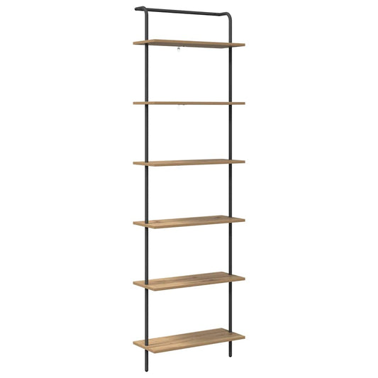 vidaXL Ράφι Βιβλίων artisan δρυς 60 x 24 x 203 εκ Επεξεργασμένο ξύλο