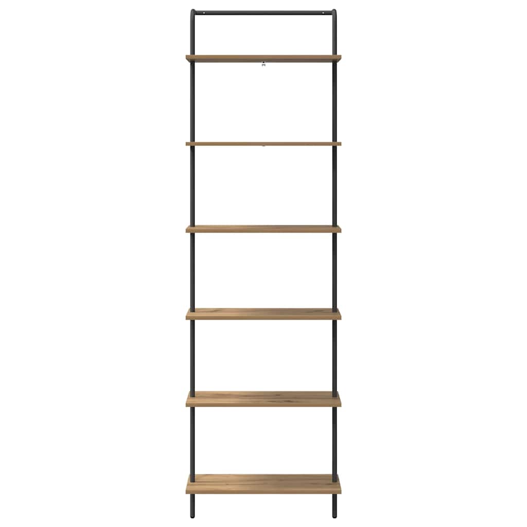 vidaXL Ράφι Βιβλίων artisan δρυς 60 x 24 x 203 εκ Επεξεργασμένο ξύλο