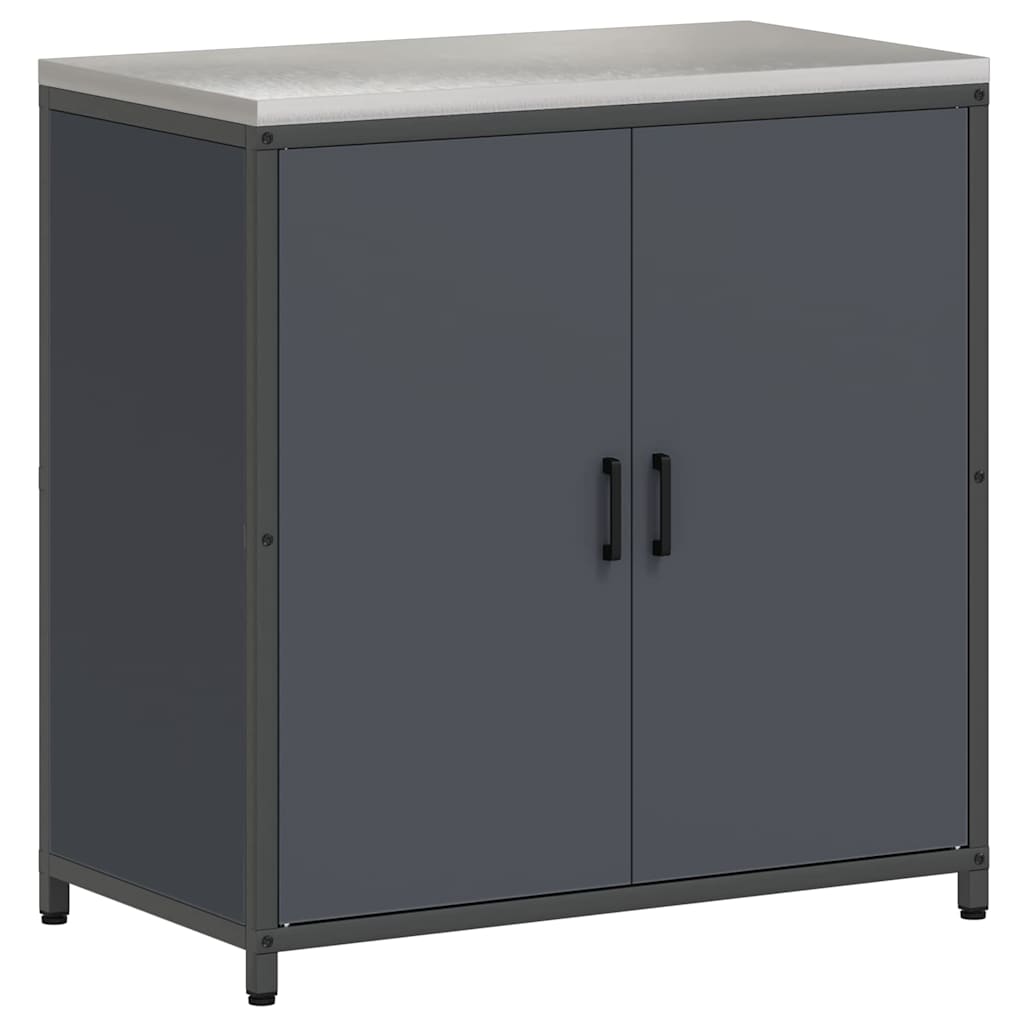 vidaXL Σετ Αποθήκευσης Κουζίνας 2 pcs Ανθρακί Ψυχρής έλασης χάλυβας