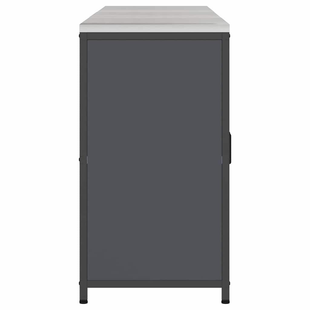 vidaXL Σετ Αποθήκευσης Κουζίνας με ράφι 3 pcs Ανθρακί 210 x 50 x 92 εκ