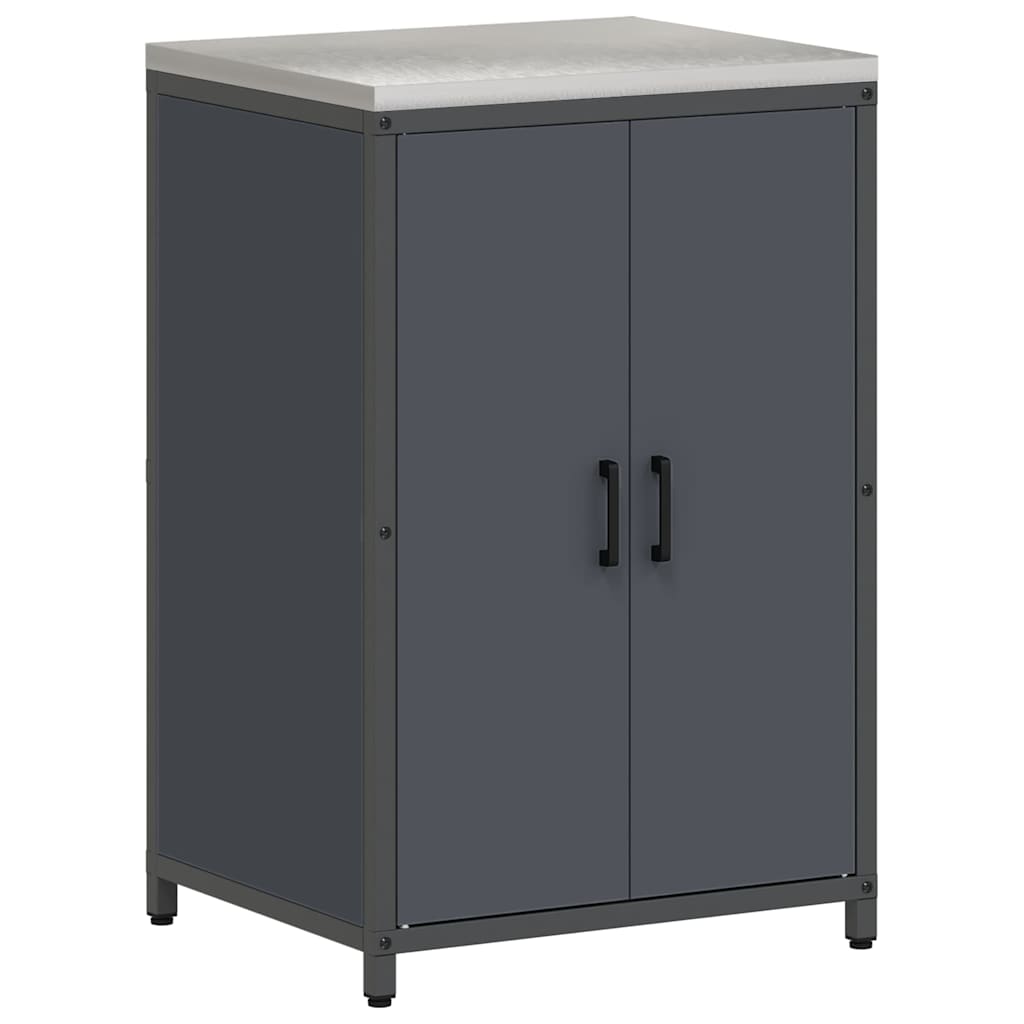 vidaXL Σετ Αποθήκευσης Κουζίνας με ράφι Άλλο 3 pcs Ανθρακί 210 x 50 x 92 εκ