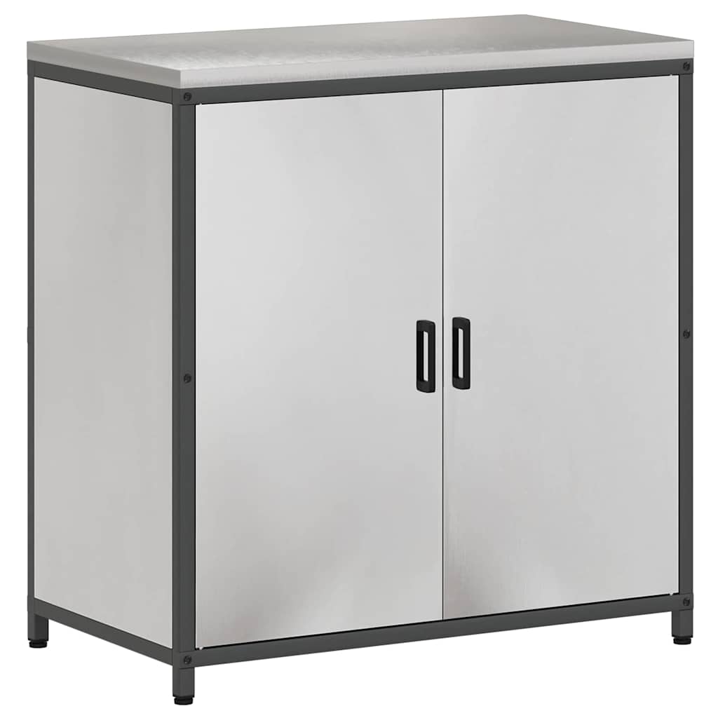 vidaXL Σετ Αποθήκευσης Κουζίνας HATTEM 3 pcs Ασημί Ανοξείδωτο Ατσάλι