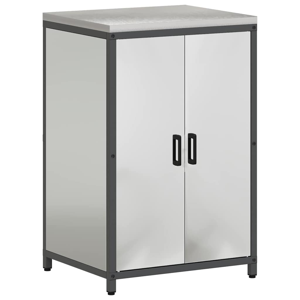 vidaXL Σετ Αποθήκευσης Κουζίνας 3 pcs Ασημί Επικαλυμμένος Χάλυβας