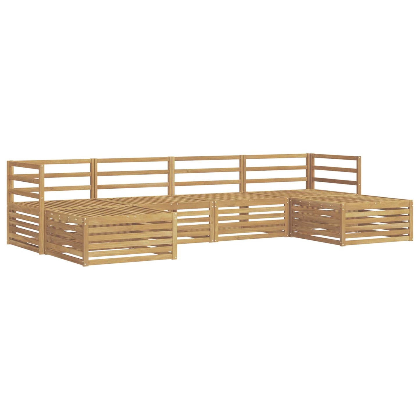 vidaXL Σειρά Καναπέ Εξωτερικού 6 pcs Λευκό 325 x 162,5 x 73 εκ