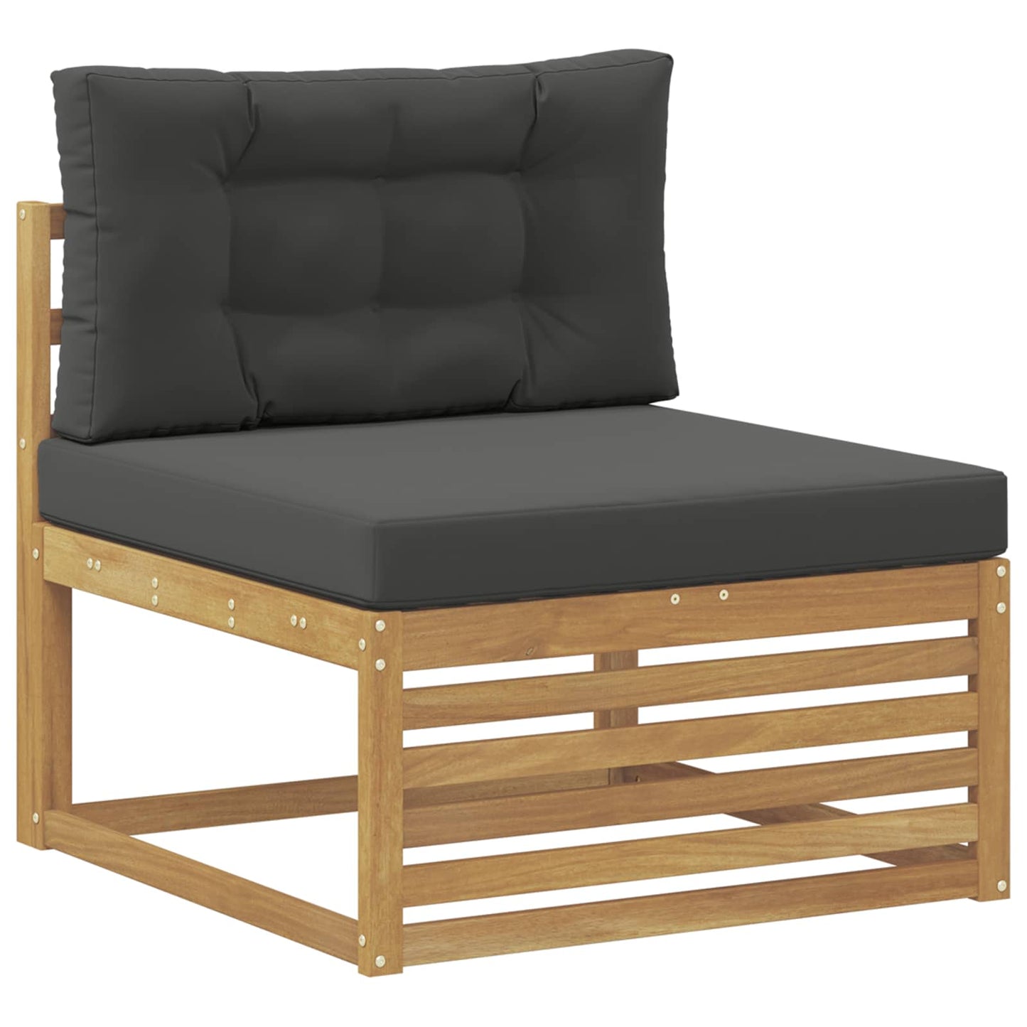 vidaXL Σειρά Καναπέ Εξωτερικού με μαξιλάρι 8 pcs Άσπρο και Ανθρακί