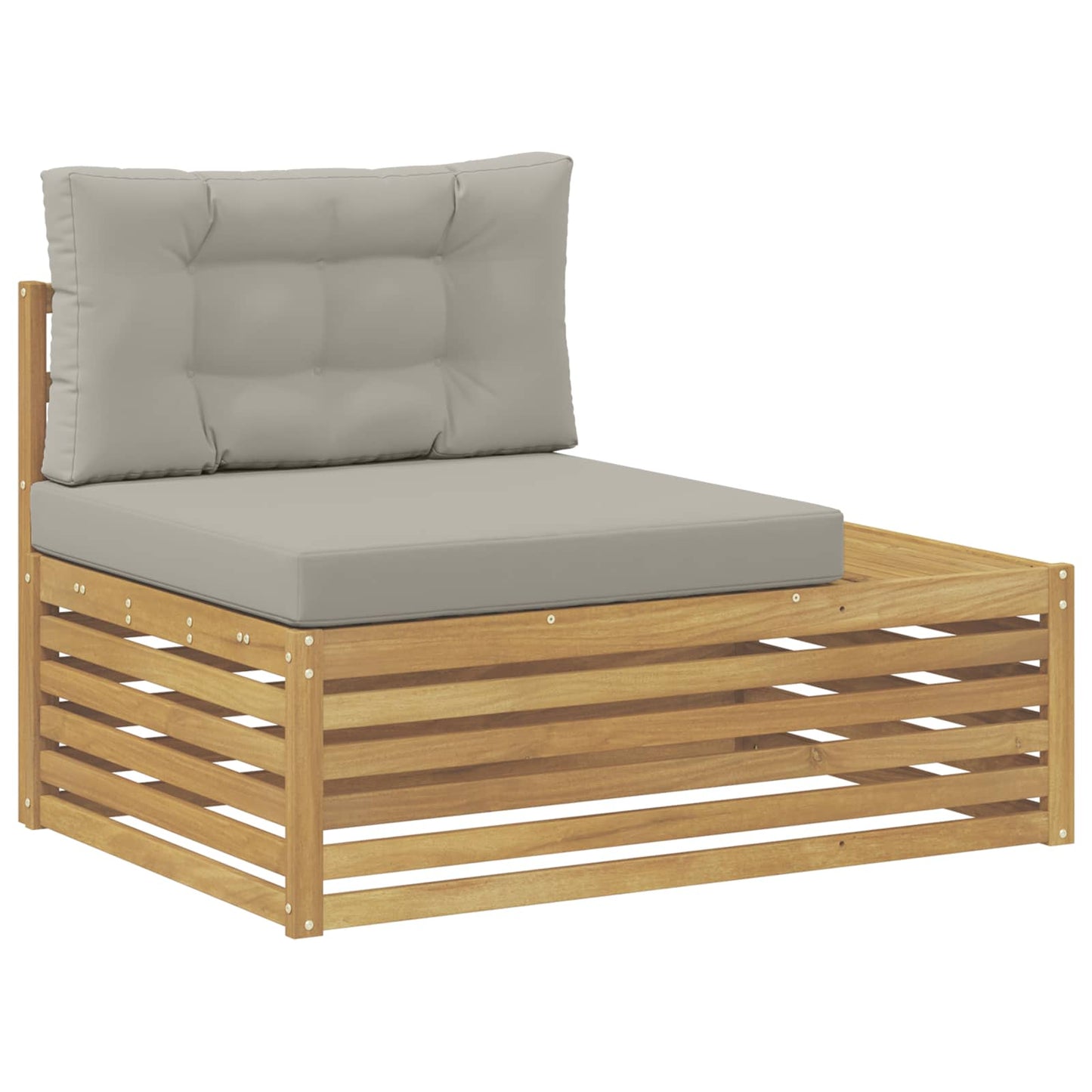 vidaXL Σειρά Καναπέ Εξωτερικού Λευκό 230,5 x 83 x 73 εκ Πολυεστέρας