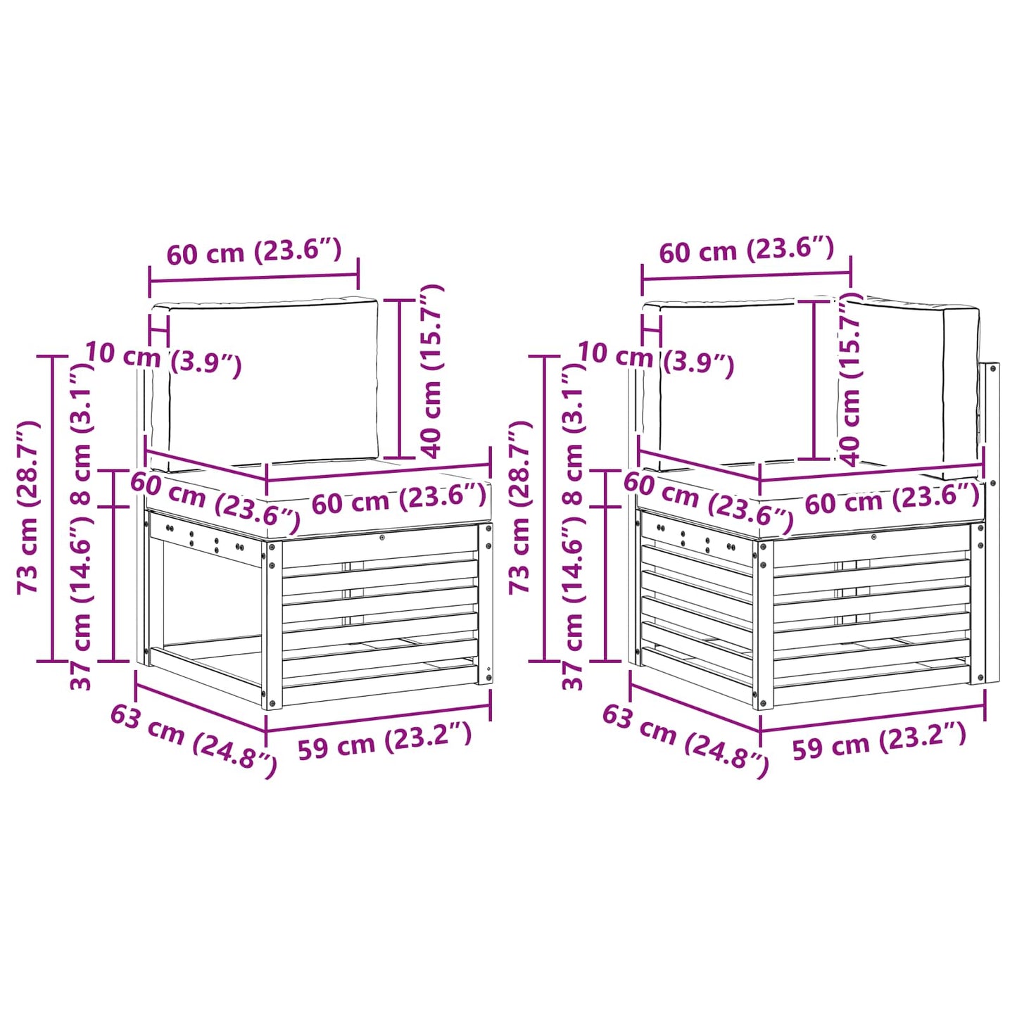 vidaXL Σαλονάκι Γωνιακού Καναπέ με μαξιλάρι 5 pcs Λευκό και Κρεμ