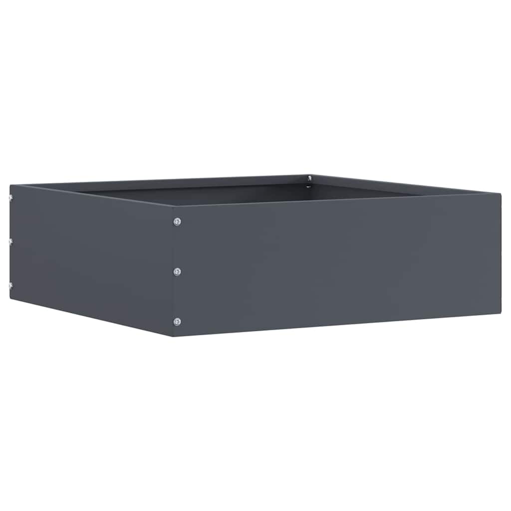vidaXL Περίγραμμα γκαζόν 6 τμχ. 40 x 40 x 13 cm Ατσάλι Ανθρακί