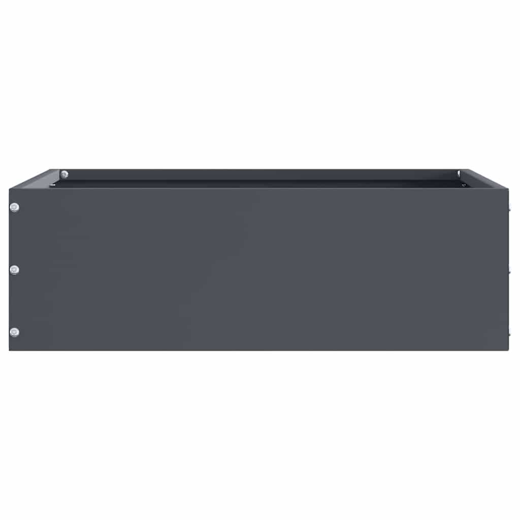 vidaXL Περίγραμμα γκαζόν 6 τμχ. 40 x 40 x 13 cm Ατσάλι Ανθρακί