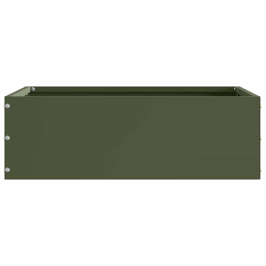 vidaXL Περίγραμμα γκαζόν 6 τμχ. 40 x 40 x 13 cm Ατσάλι Ελιά Πράσινη