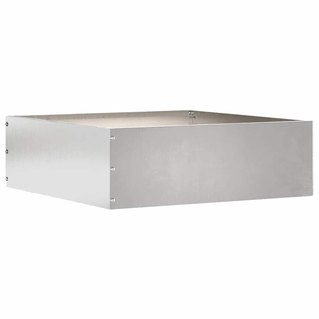 vidaXL Περίγραμμα γκαζόν 6 τμχ. 40 x 40 x 13 cm Ανοξείδωτο ατσάλι