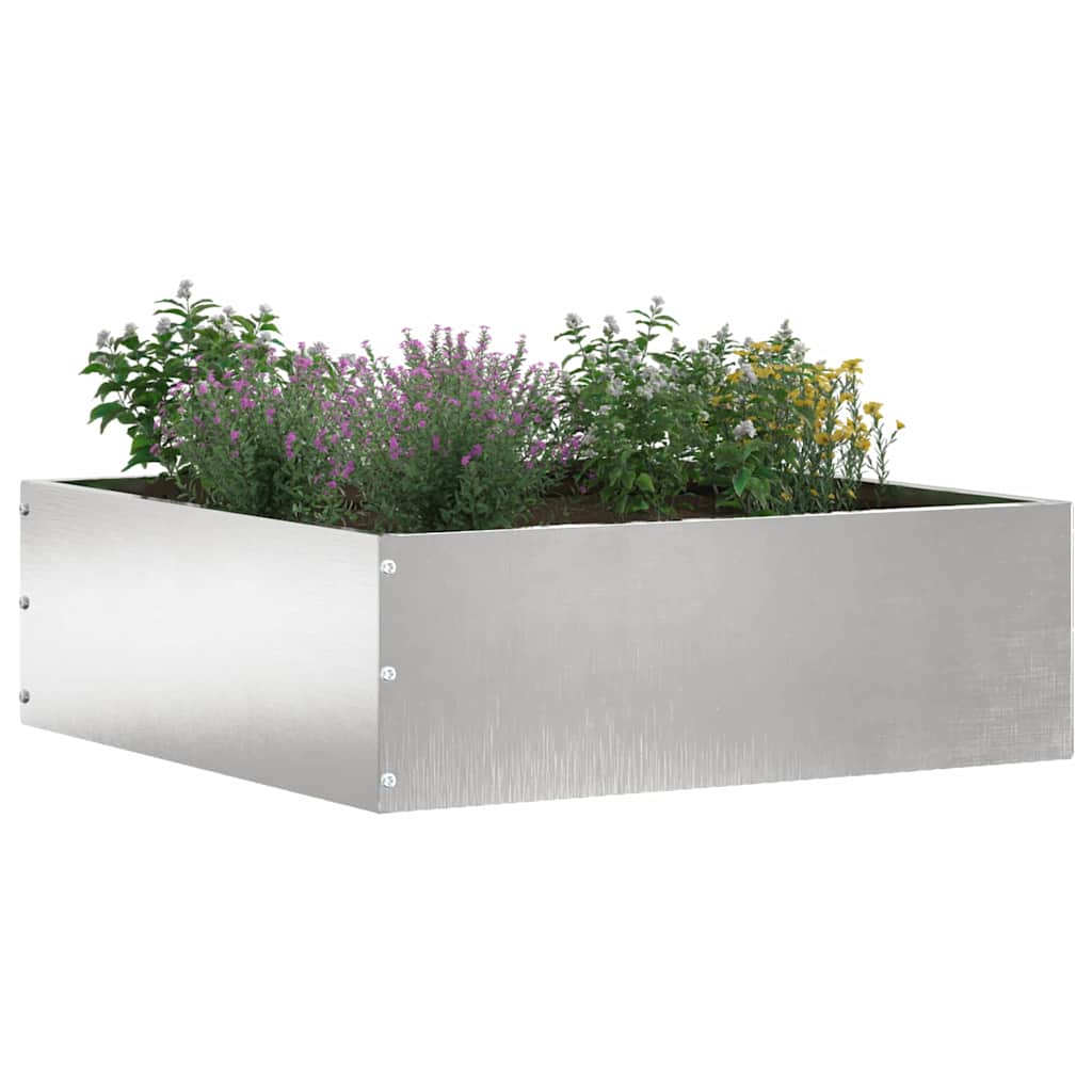 vidaXL Περίγραμμα γκαζόν 6 τμχ. 40 x 40 x 13 cm Ανοξείδωτο ατσάλι