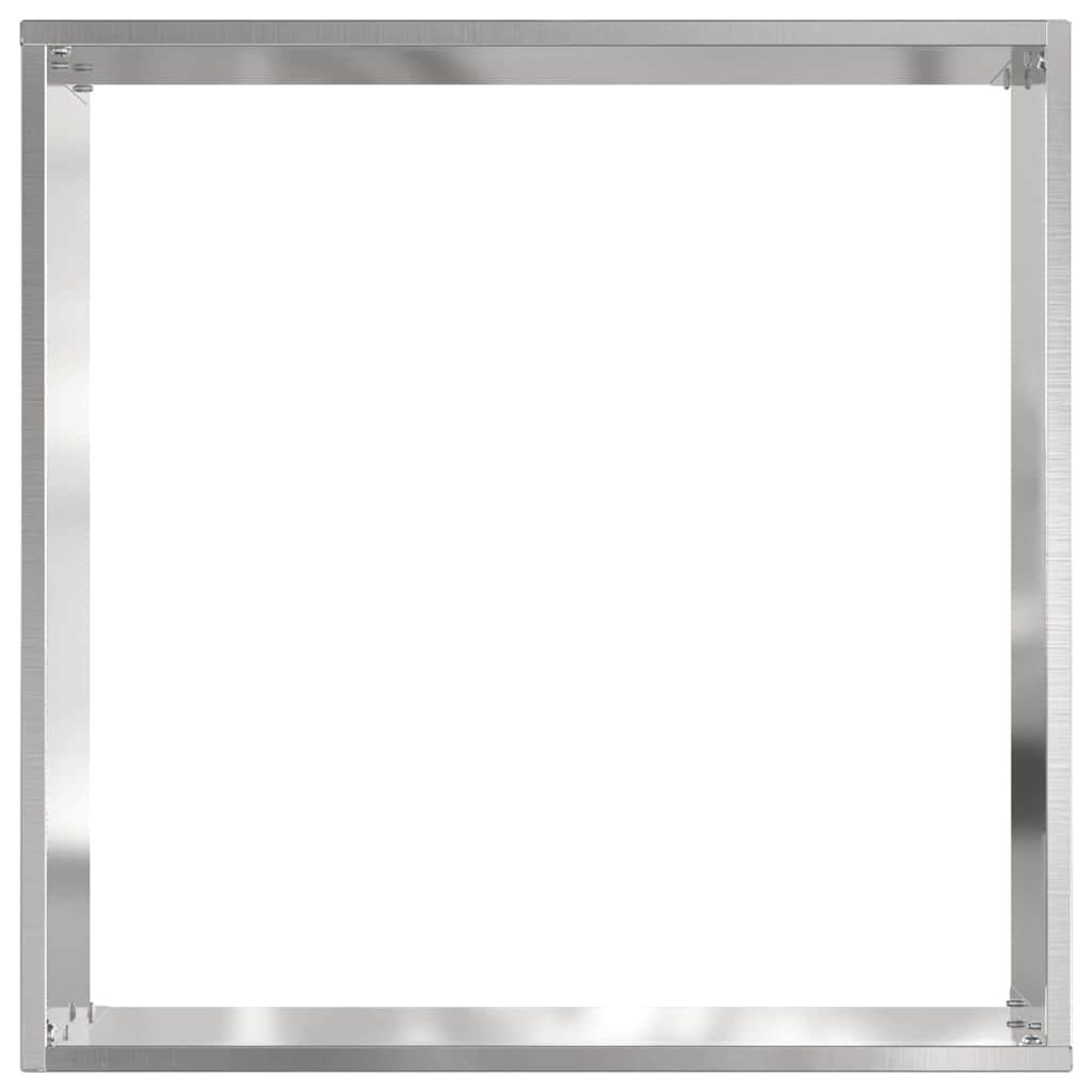 vidaXL Περίγραμμα γκαζόν 6 τμχ. 40 x 40 x 13 cm Ανοξείδωτο ατσάλι