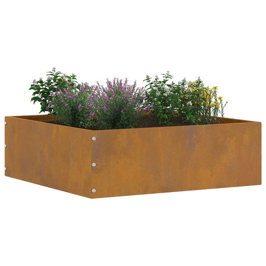 vidaXL Περίγραμμα γκαζόν 6 pcs Σκ rusty 40 x 40 x 13 cm