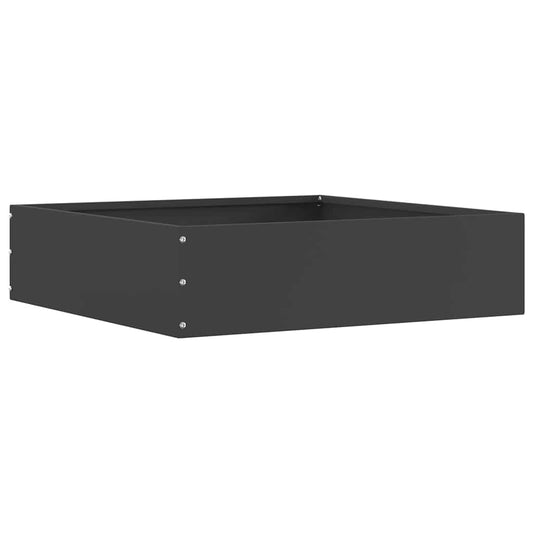 vidaXL Περίγραμμα γκαζόν Μαύρο 50 x 50 x 13 εκ Ατσάλι