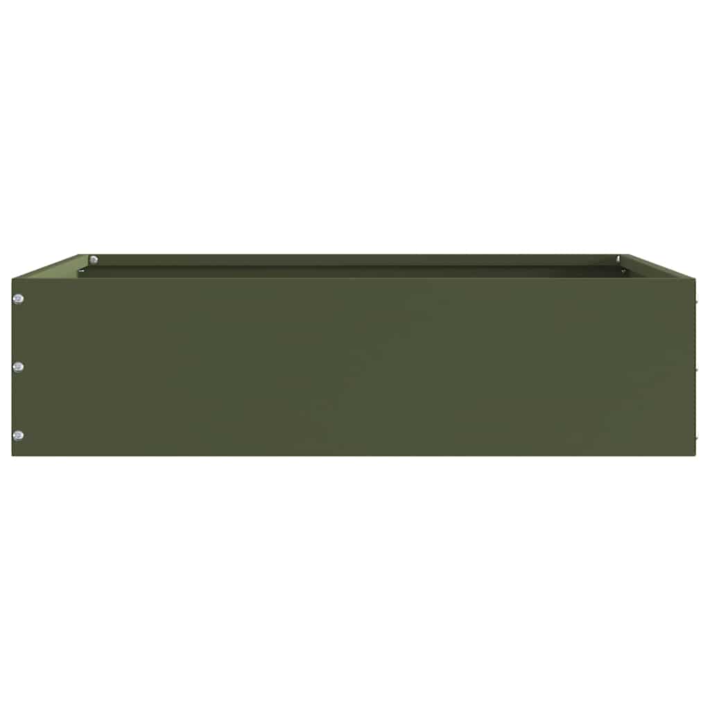 vidaXL Περίγραμμα γκαζόν 6 pcs Ελιά Πράσινη 50 x 50 x 13 εκ Ατσάλι