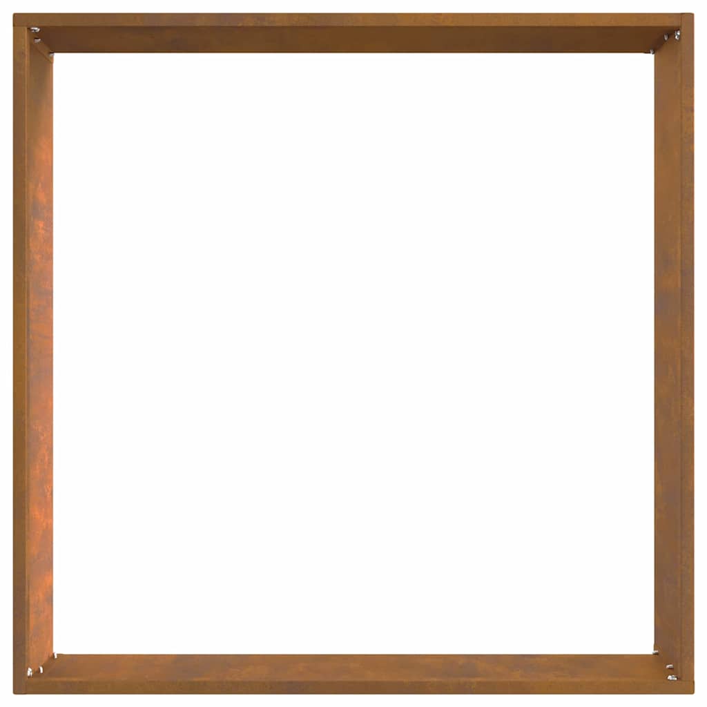 vidaXL Περίγραμμα γκαζόν 6 pcs Σκ rusty 50 x 50 x 13 εκ