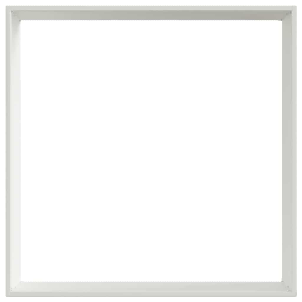 vidaXL Περίγραμμα γκαζόν Λευκό 60 x 60 x 13 εκ Ατσάλι