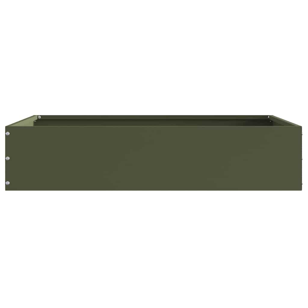vidaXL Περίγραμμα γκαζόν 6 τμχ. 60 x 60 x 13 εκ Ατσάλι Ελιά Πράσινη