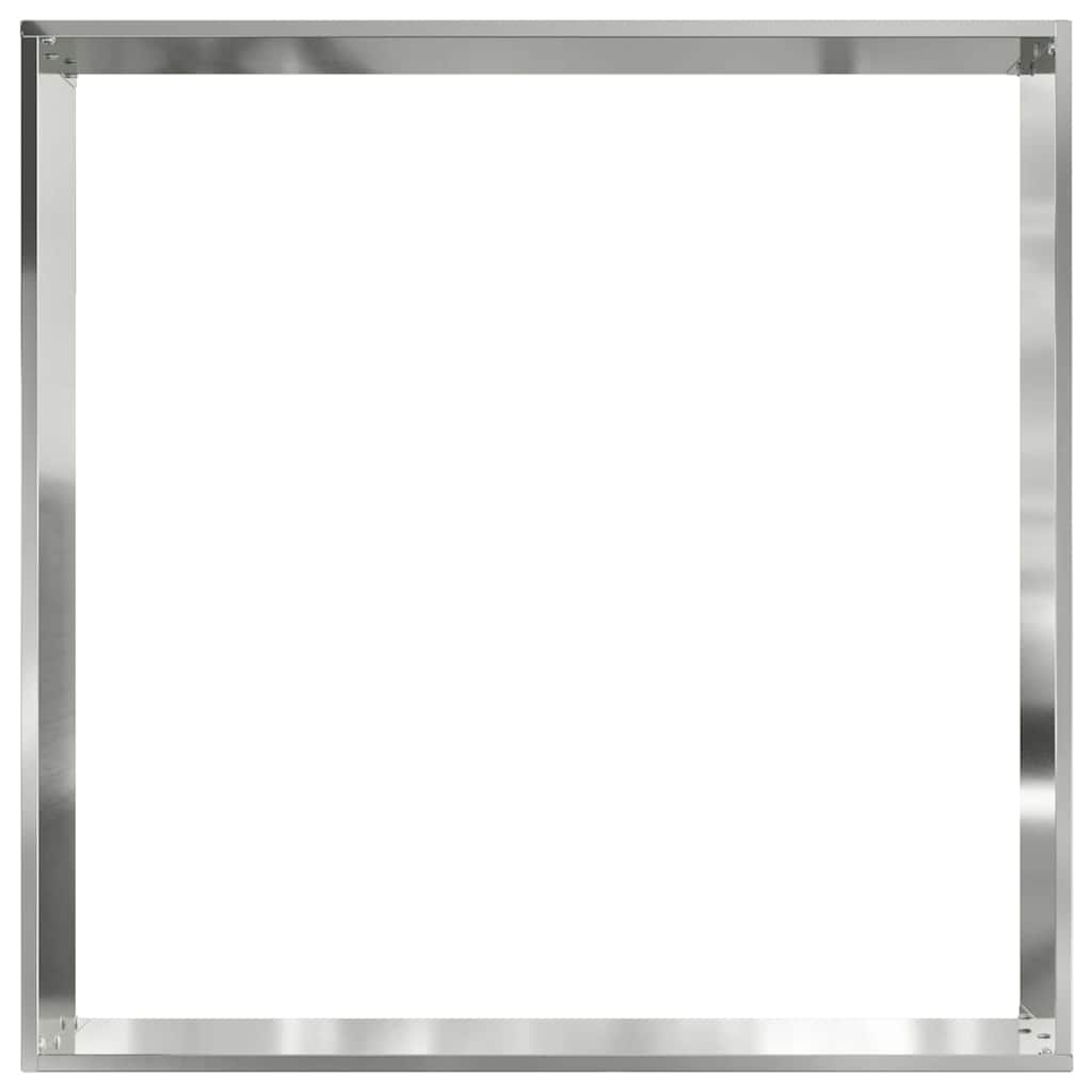 vidaXL Περίγραμμα γκαζόν Ασημί 60 x 60 x 13 εκ Επικαλυμμένος Χάλυβας
