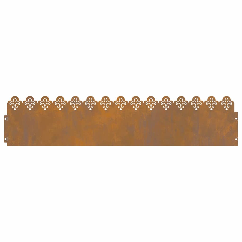 vidaXL Περιγράμματα γκαζόν 30 pcs Σκ rusty 103 x 0,05 x 22 εκ