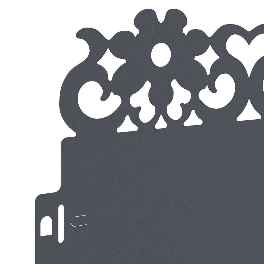 vidaXL Περιγράμματα γκαζόν 20 pcs Ανθρακί 103 x 0,05 x 22 εκ Ατσάλι