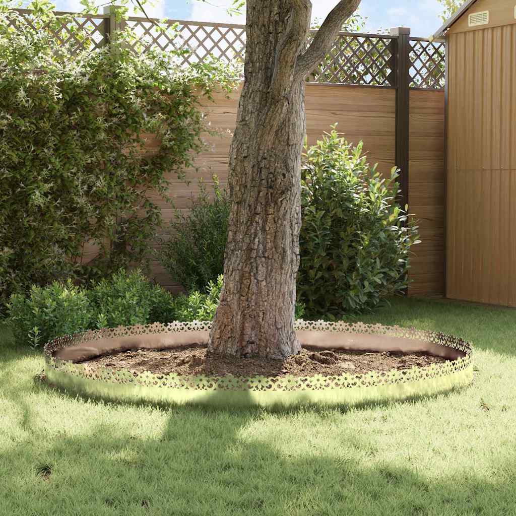 vidaXL Περιγράμματα γκαζόν 20 pcs Ασημί 103 x 0,05 x 22 εκ