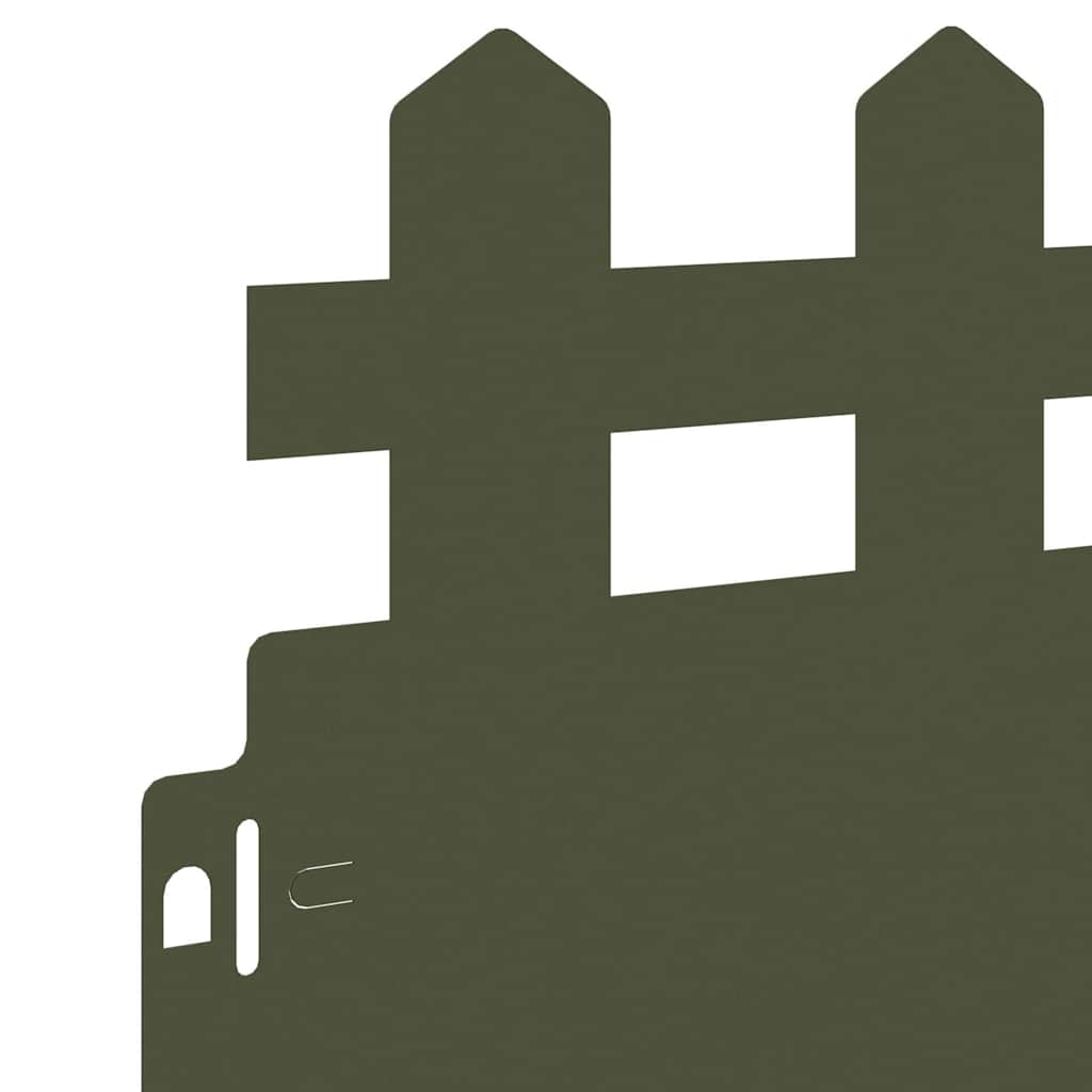 vidaXL Περιγράμματα γκαζόν 20 pcs Ελιά Πράσινη 103 x 0,05 x 22 εκ