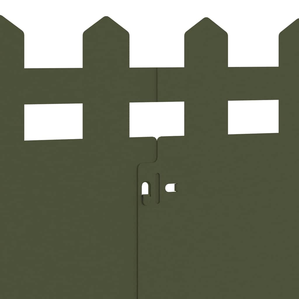 vidaXL Περιγράμματα γκαζόν 20 pcs Ελιά Πράσινη 103 x 0,05 x 22 εκ