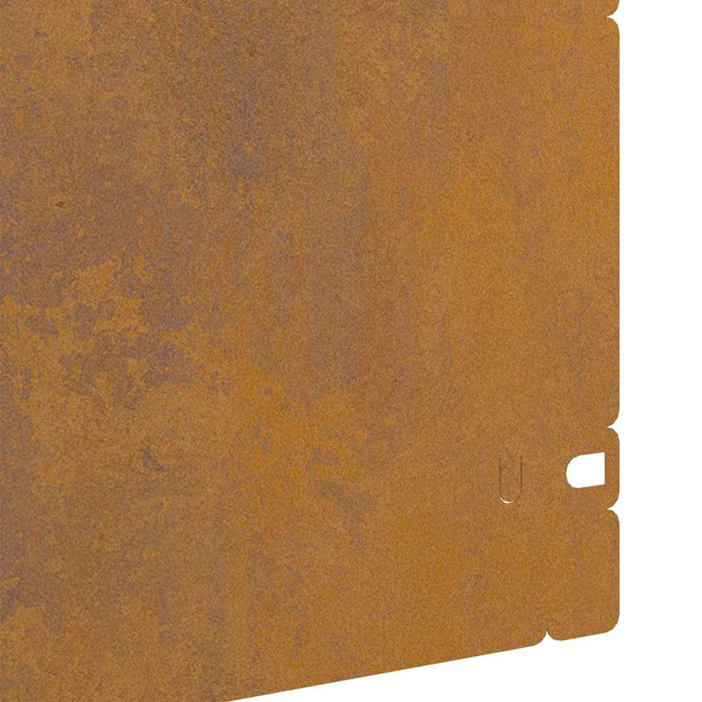 vidaXL Περιγράμματα γκαζόν 20 pcs Σκ rusty 103 x 0,05 x 22 εκ