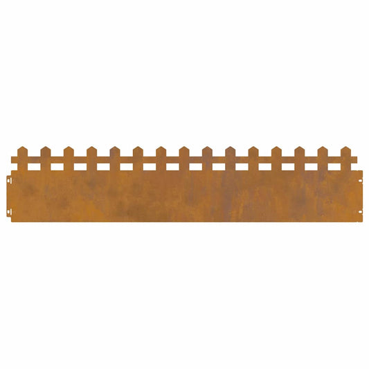 vidaXL Περιγράμματα γκαζόν 20 pcs Σκ rusty 103 x 0,05 x 22 εκ