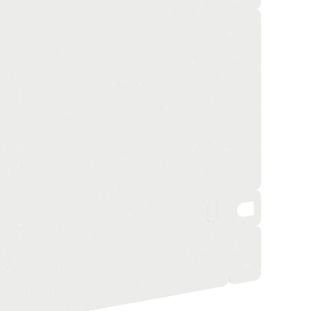 vidaXL Περιγράμματα γκαζόν 30 pcs Λευκό 103 x 0,05 x 22 εκ Ατσάλι