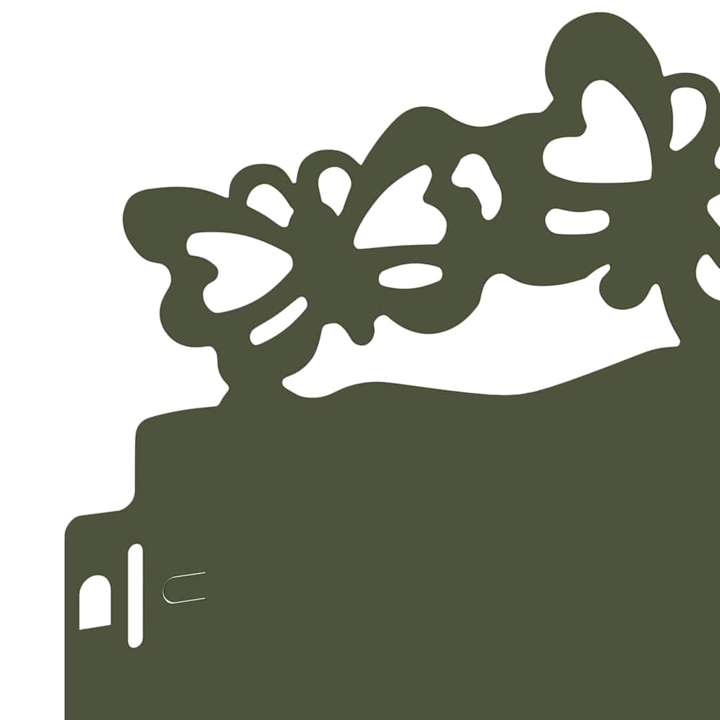 vidaXL Περιγράμματα γκαζόν 10 pcs Ελιά Πράσινη 103 x 0,05 x 22 εκ