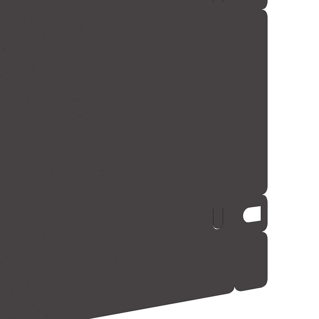 vidaXL Περιγράμματα γκαζόν 20 pcs Μαύρο 103 x 0,05 x 22 εκ Ατσάλι