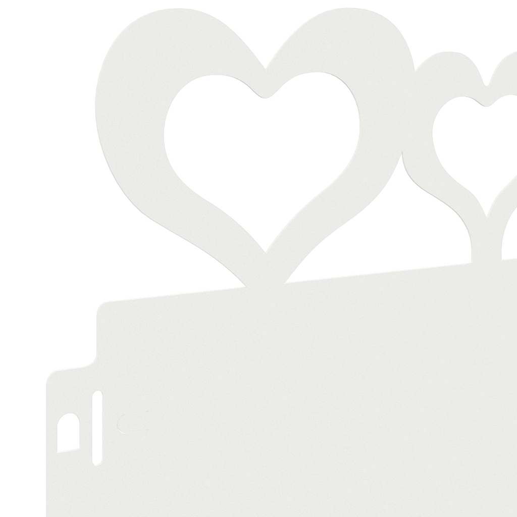 vidaXL Περιγράμματα γκαζόν 10 pcs Λευκό 103 x 0,05 x 22 εκ Ατσάλι